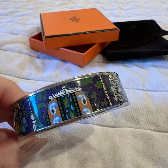 Hermes enamel coin purse bangle size M - Picture 3 of 5